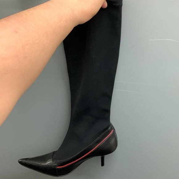 Aldo y2k pointy toe kitten heels Black Women's Boots - Picture 3 of 6